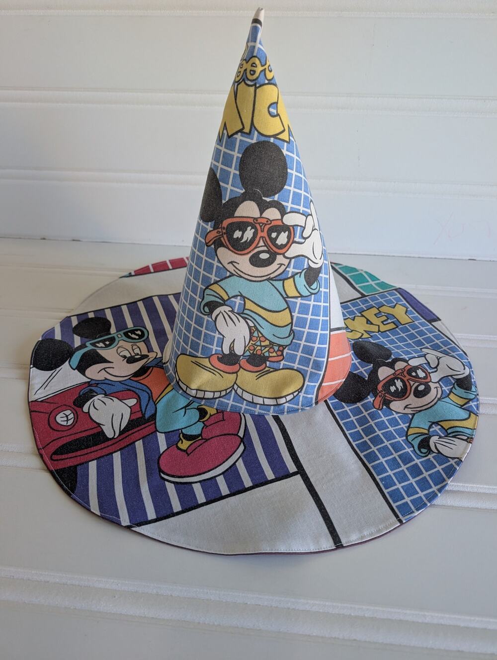 Handmade Mickey Mouse Whimsy Floppy Witch Hat - 2